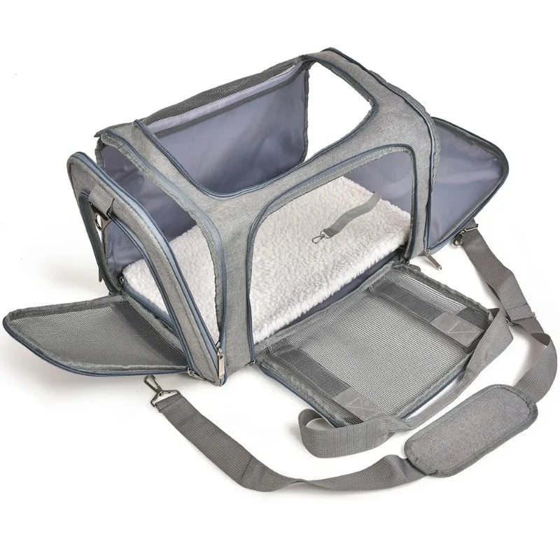 Andra SkyCabin™ | Airline Approved Soft-Sided Pet Carrier - Premium Travel Bag for Small Dogs & Cats
