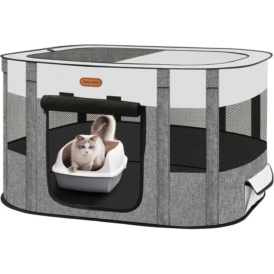 Andra Nomad™ | Deluxe Outdoor Pet Playpen - Pop-Up Camping Tent & Travel Crate with Carrying Case